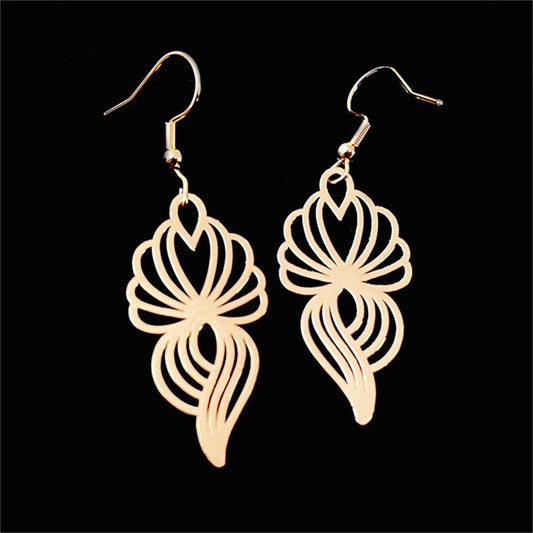 Abstract Flower Earrings