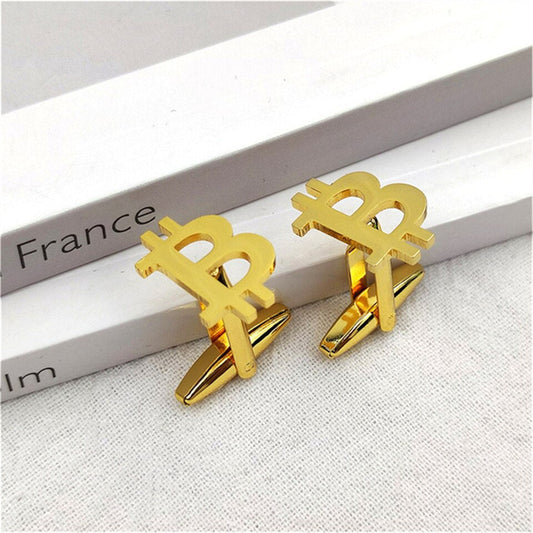Bitcoin Money Currency Cufflinks - Cufflinks