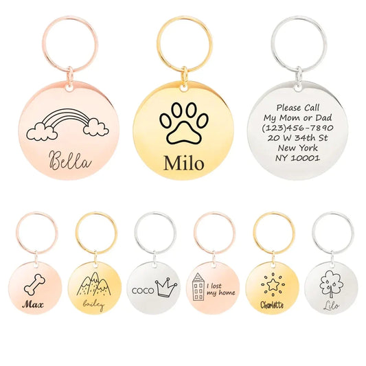 Custom Engraved Pet Anti-lost Tag