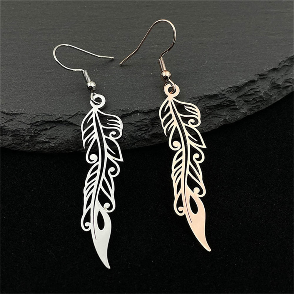 Elegant Feather Earrings