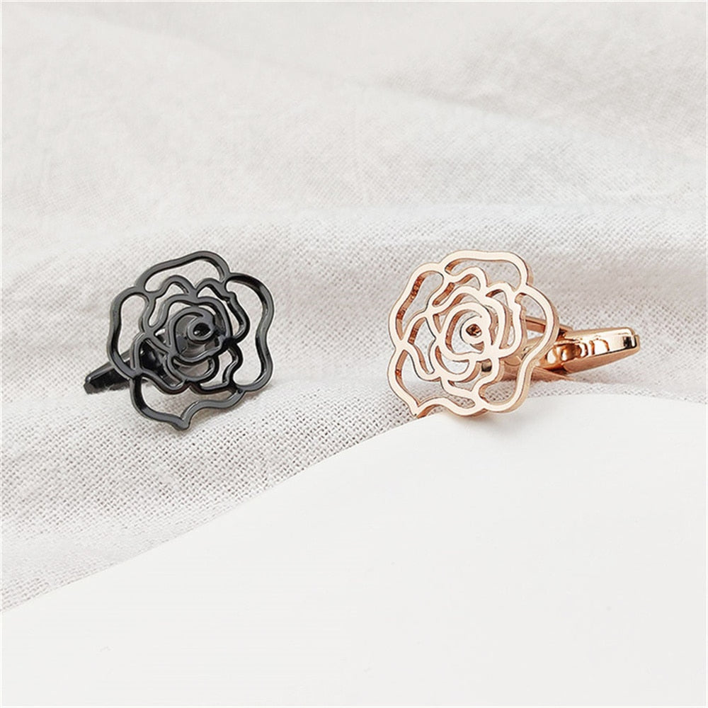 Hollow Flower Cufflinks