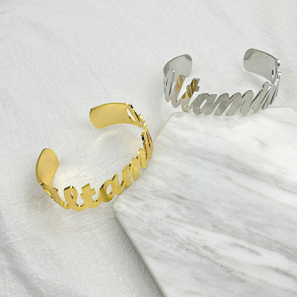 Personalized Arabic Big Bangle