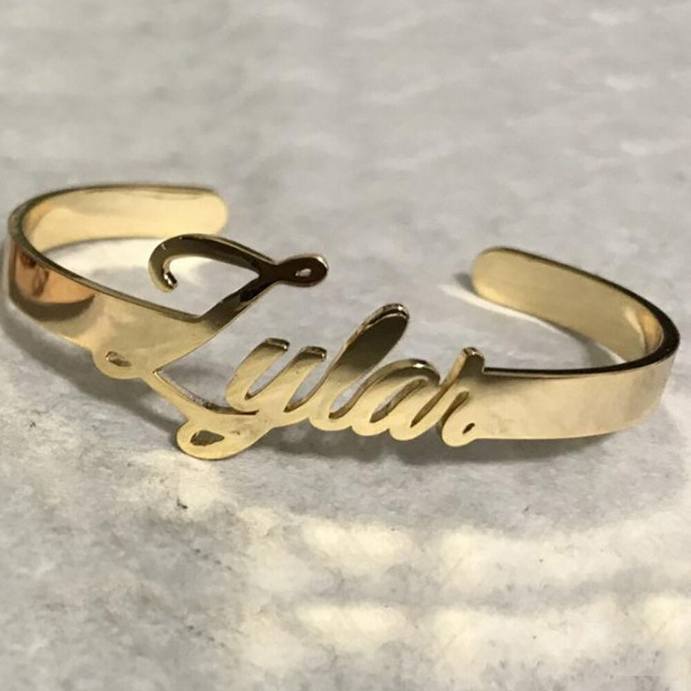 Customized Name Cuff Bangle