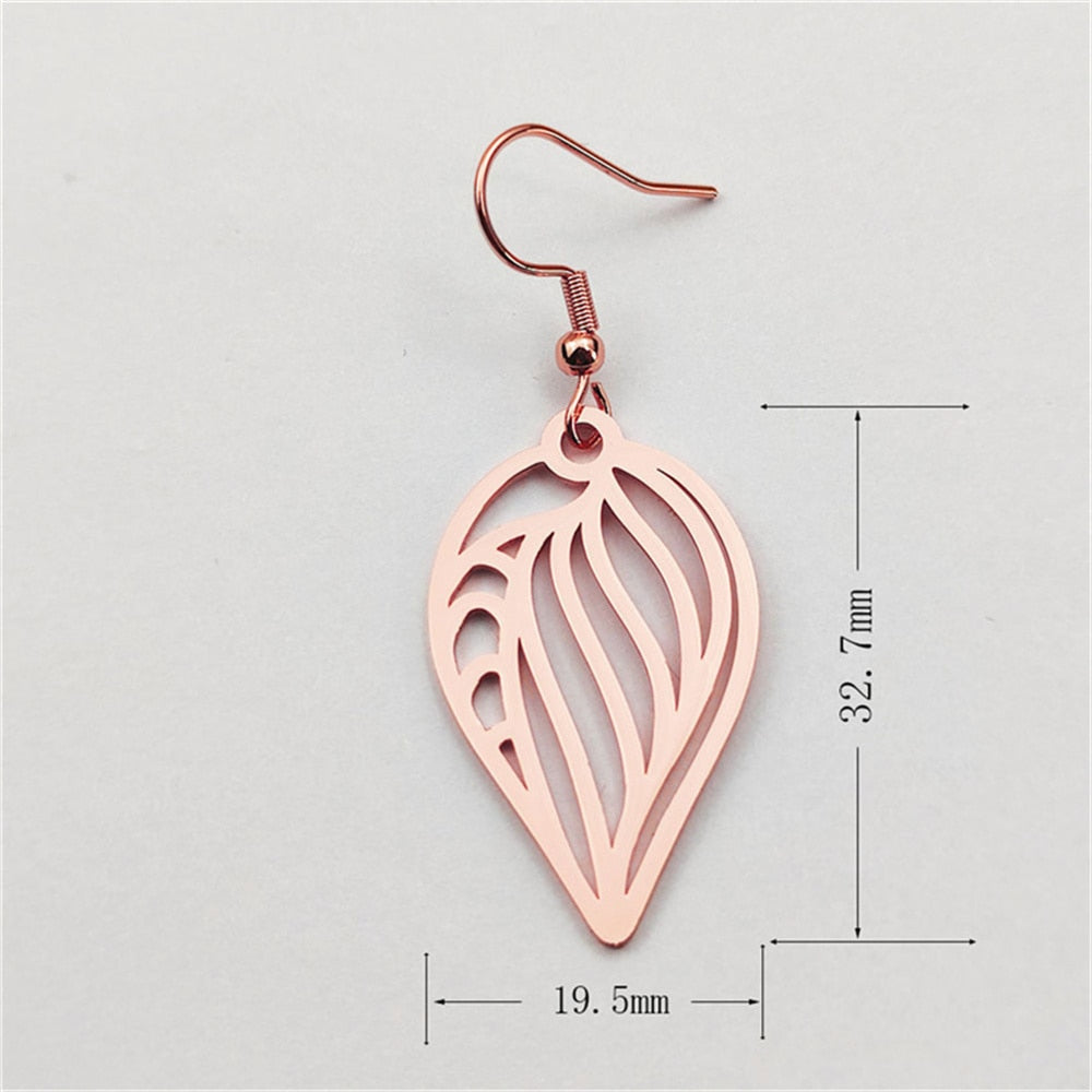 Abstract Clam Shell Earrings