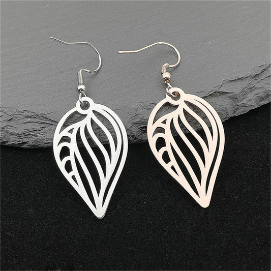 Abstract Clam Shell Earrings