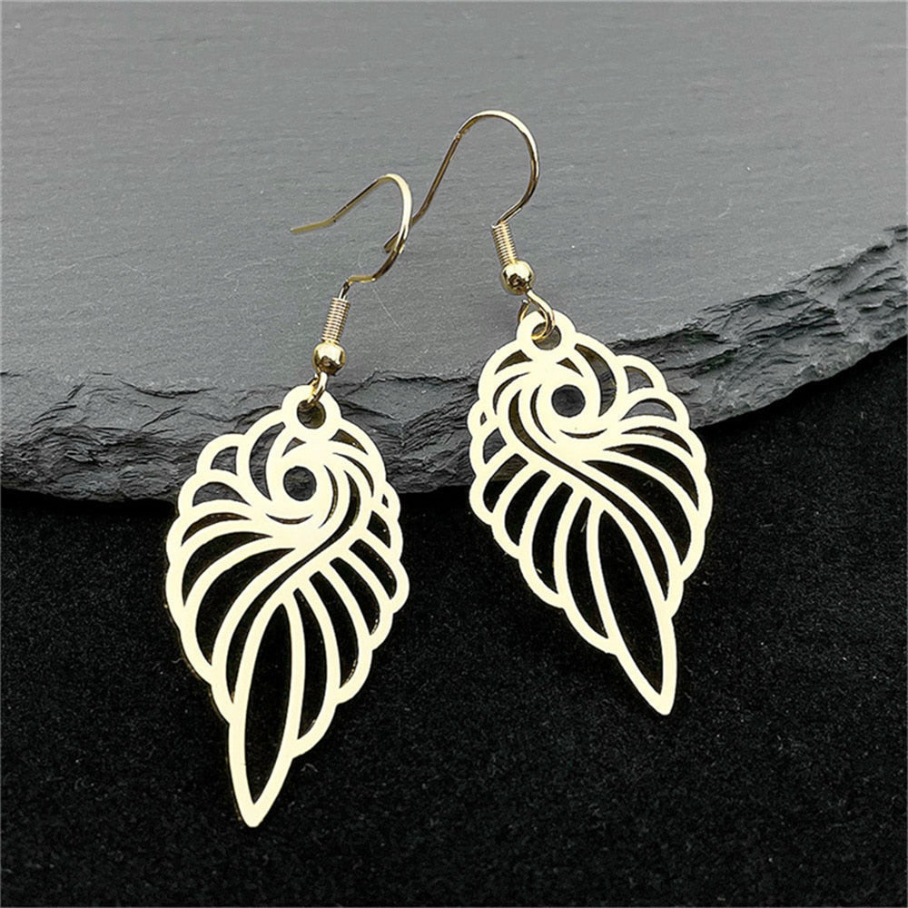 Abstract Flamingo Earrings