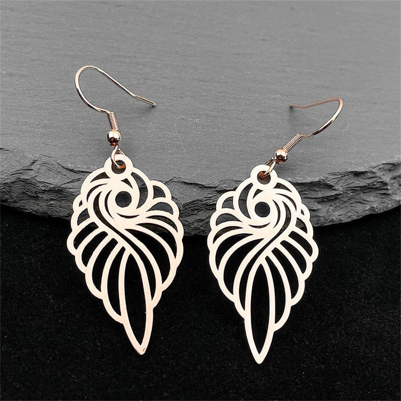 Abstract Flamingo Earrings