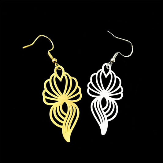 Abstract Flower Earrings