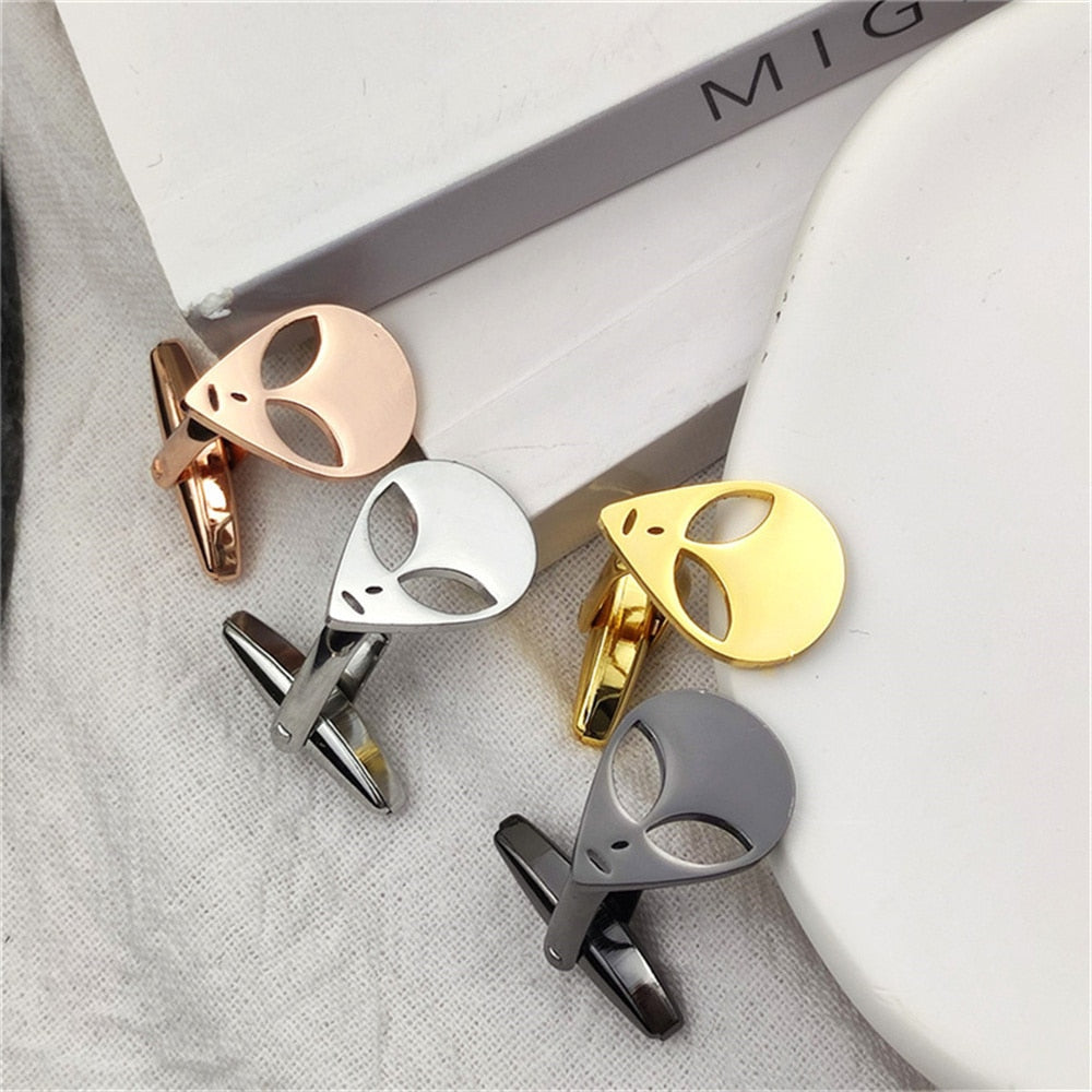 Alien Head Cufflinks - Cufflinks