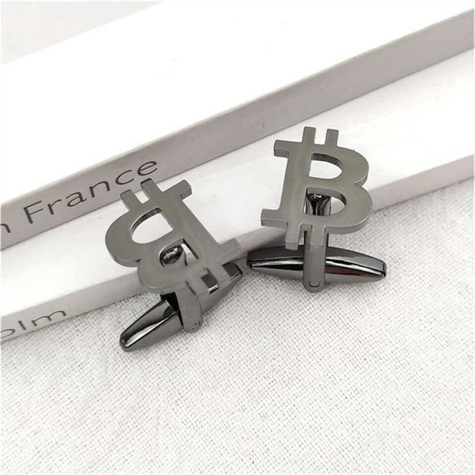 Bitcoin Money Currency Cufflinks - Cufflinks
