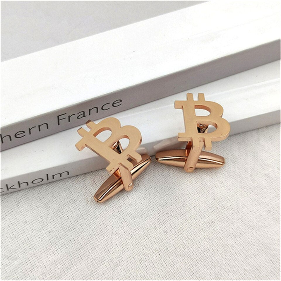Bitcoin Money Currency Cufflinks - Cufflinks