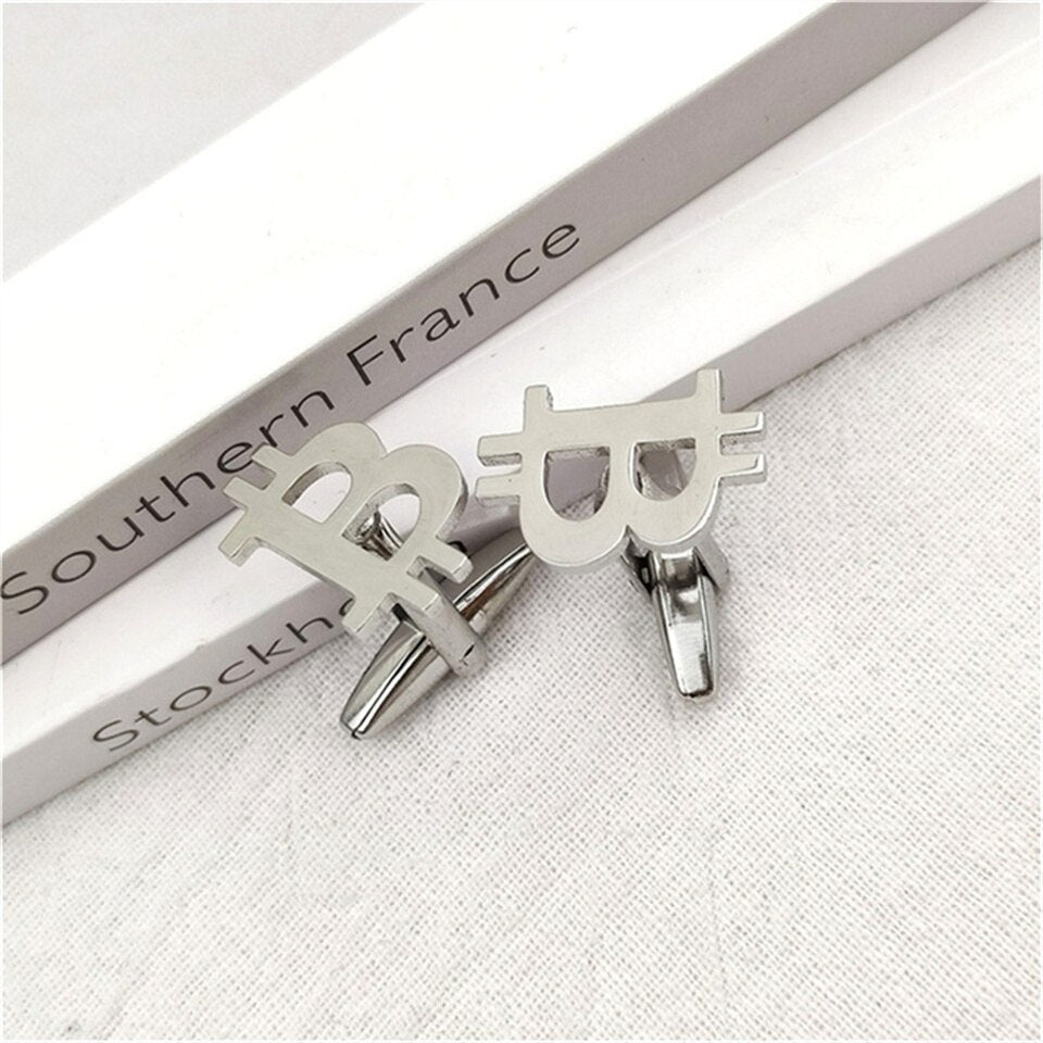 Bitcoin Money Currency Cufflinks - Cufflinks
