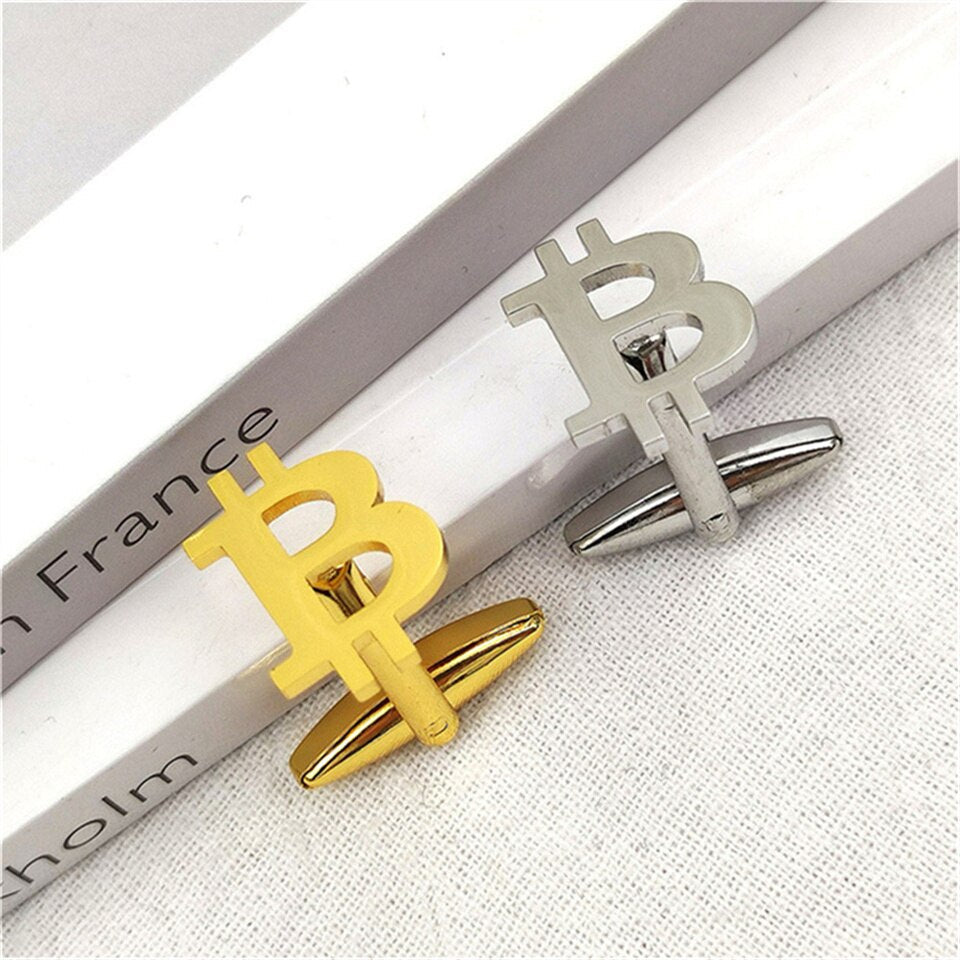 Bitcoin Money Currency Cufflinks - Cufflinks