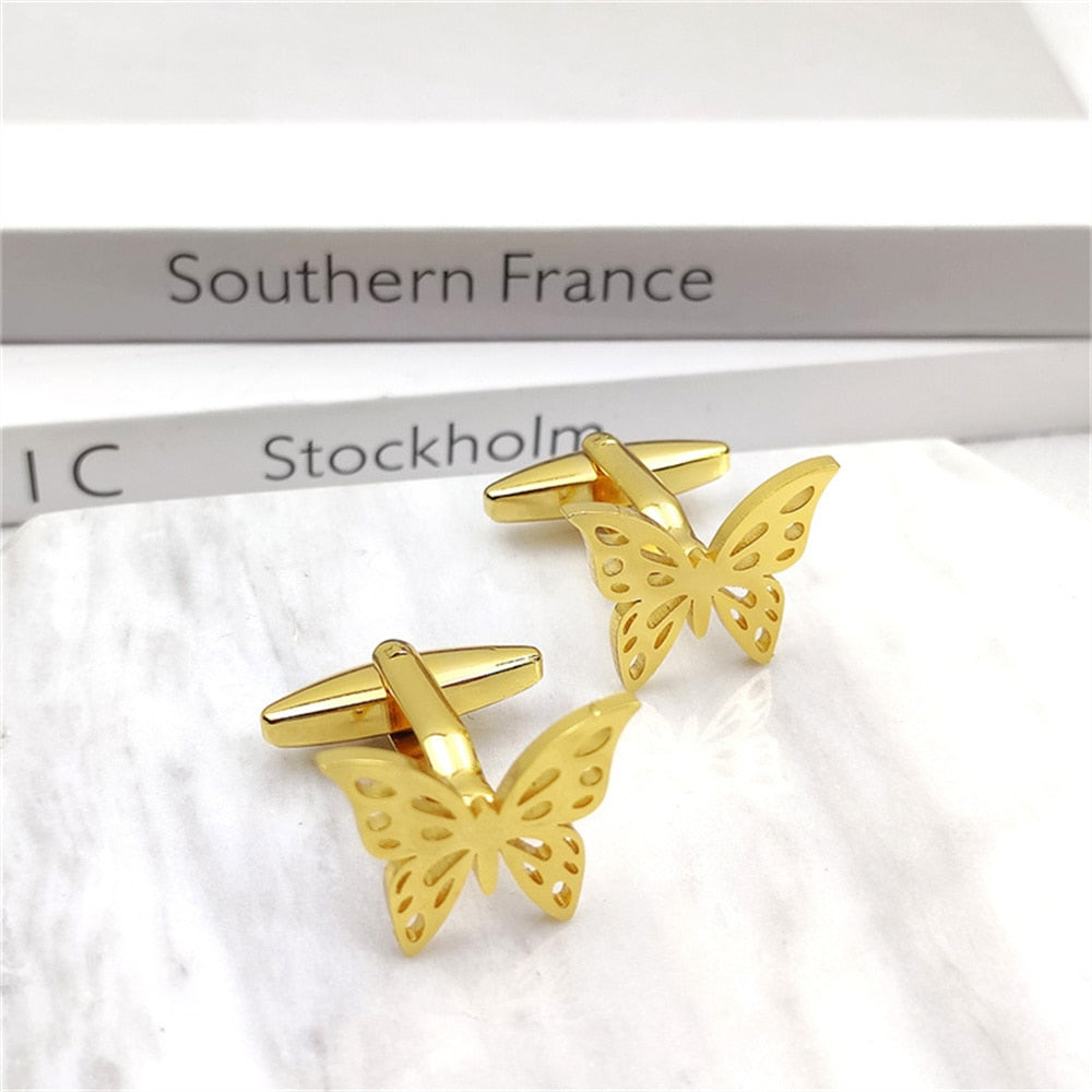 Butterfly Cufflinks - Gold