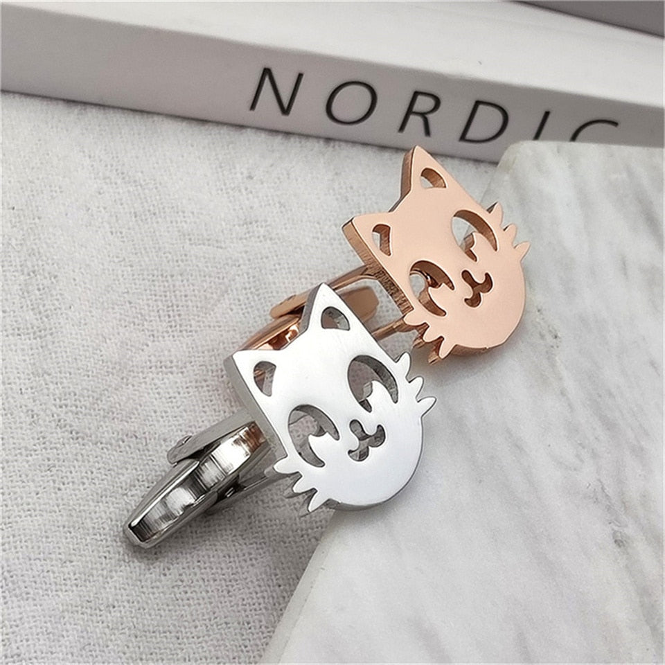 Cat Head Cufflinks