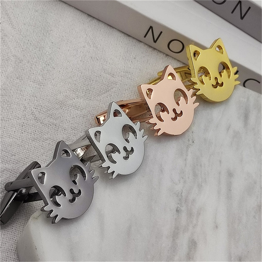Cat Head Cufflinks