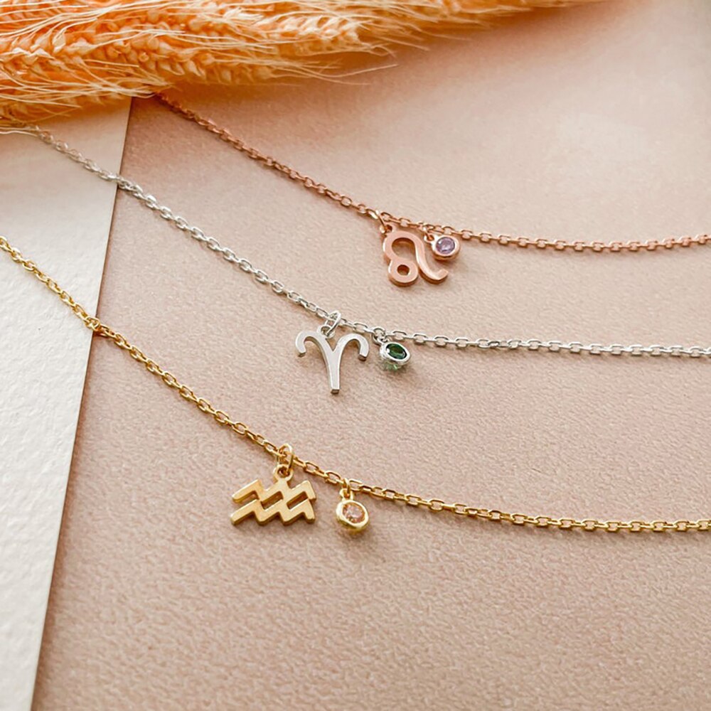 Constellation and Birthstone Necklace