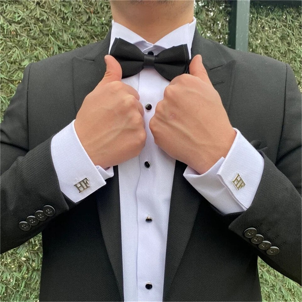 Cufflinks with Name Initials