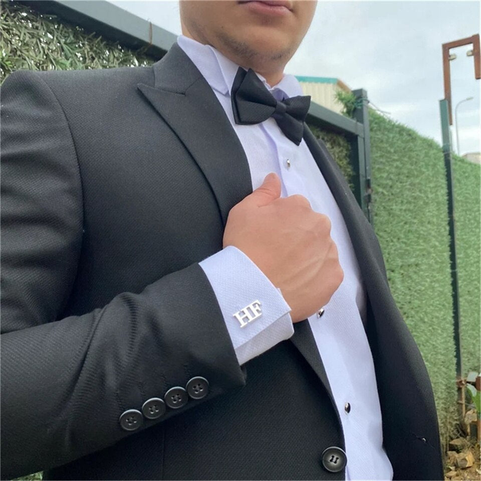 Cufflinks with Name Initials