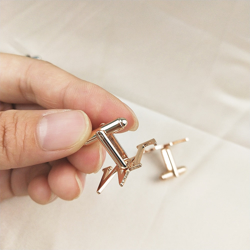 Cufflinks with Name Initials