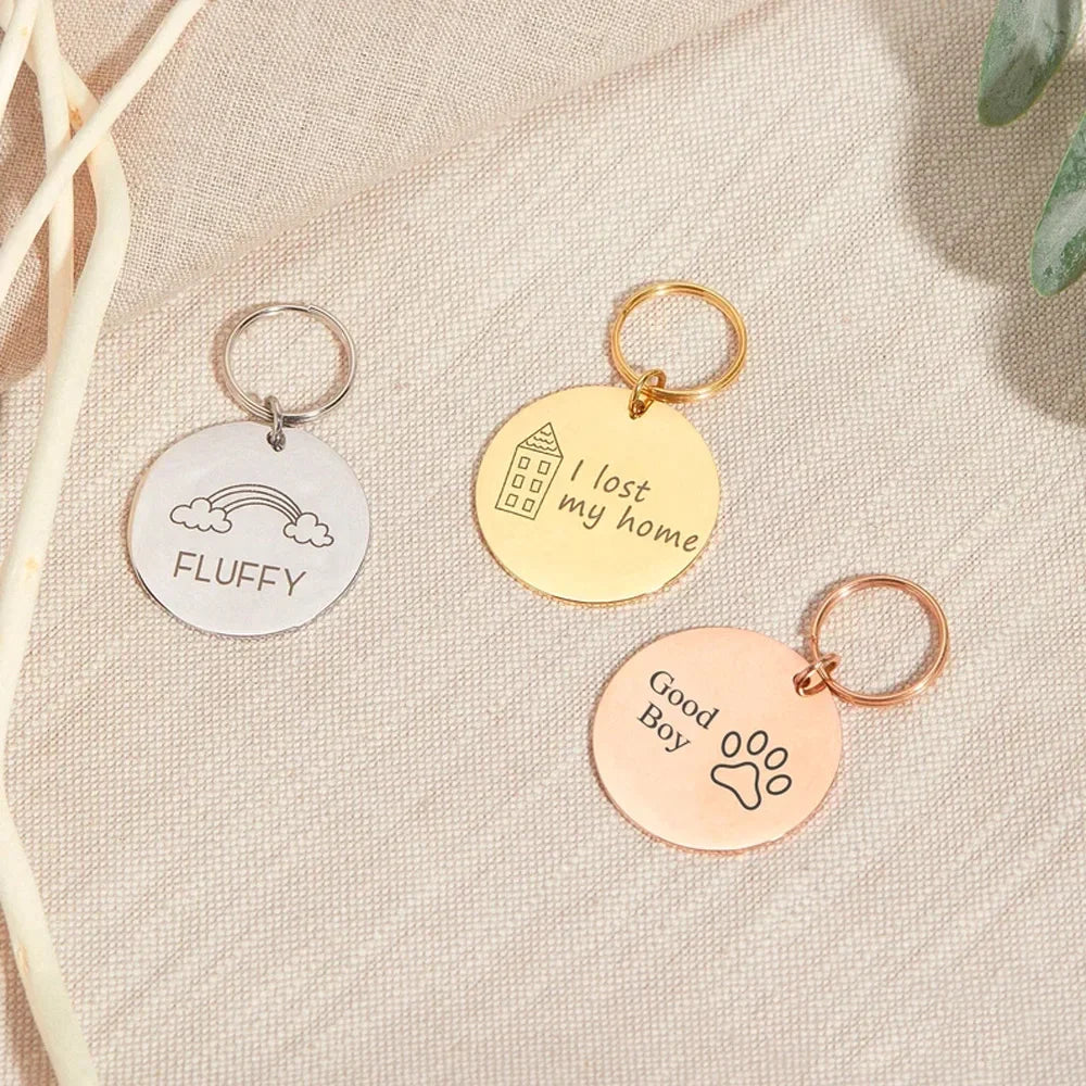 Custom Engraved Pet Anti-lost Tag