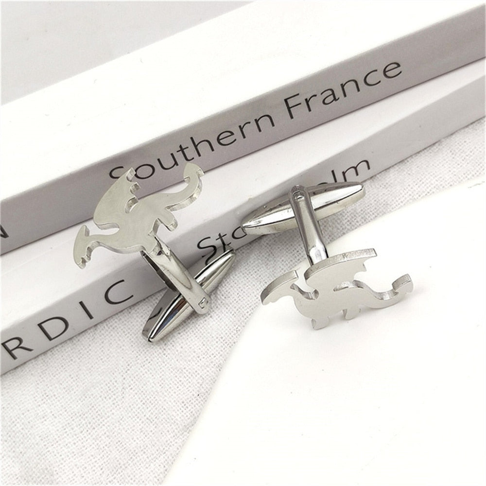 Dragon Cufflinks - Silver - Cufflinks