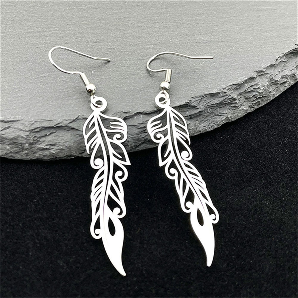 Elegant Feather Earrings