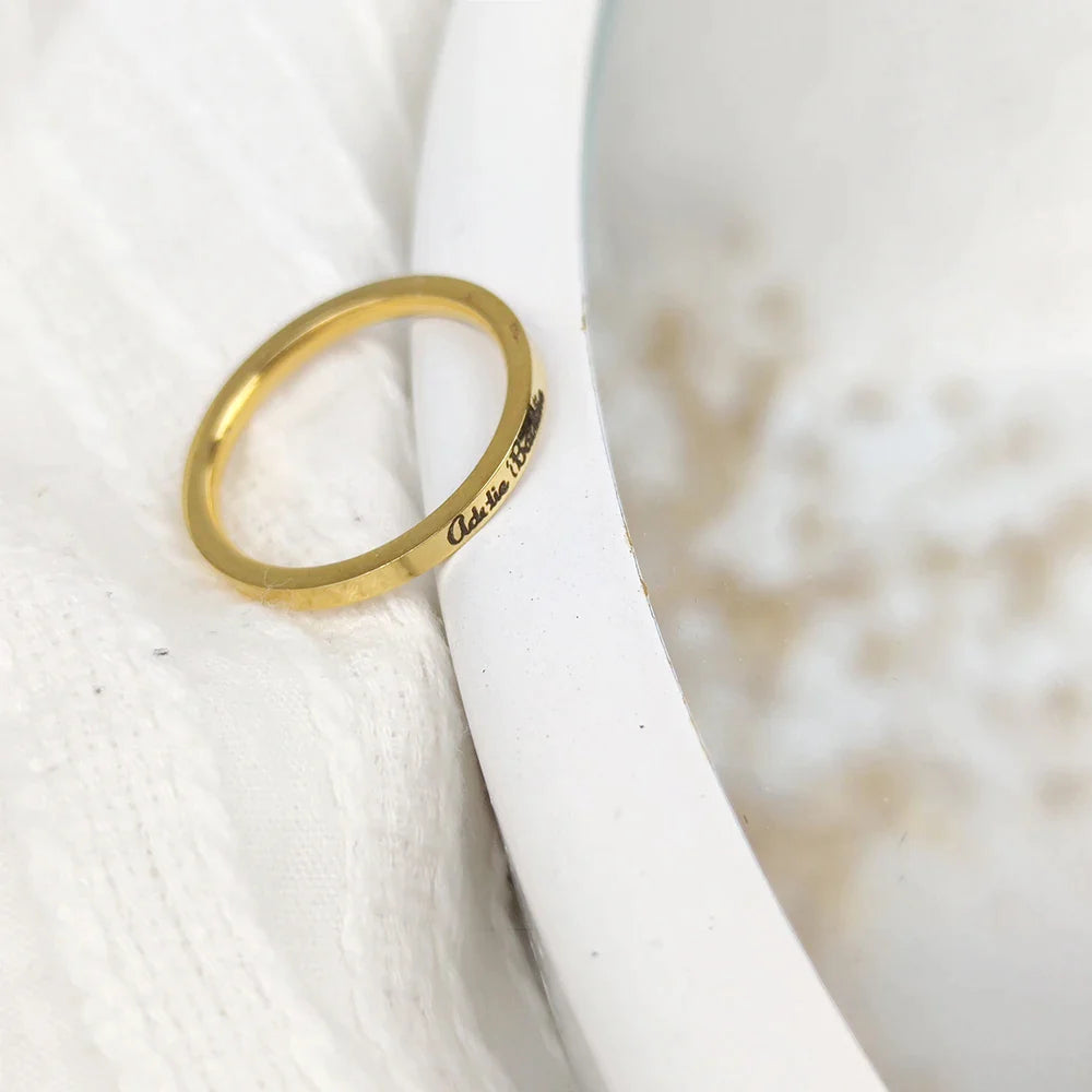 Personalized Engaved Ring Jewelry