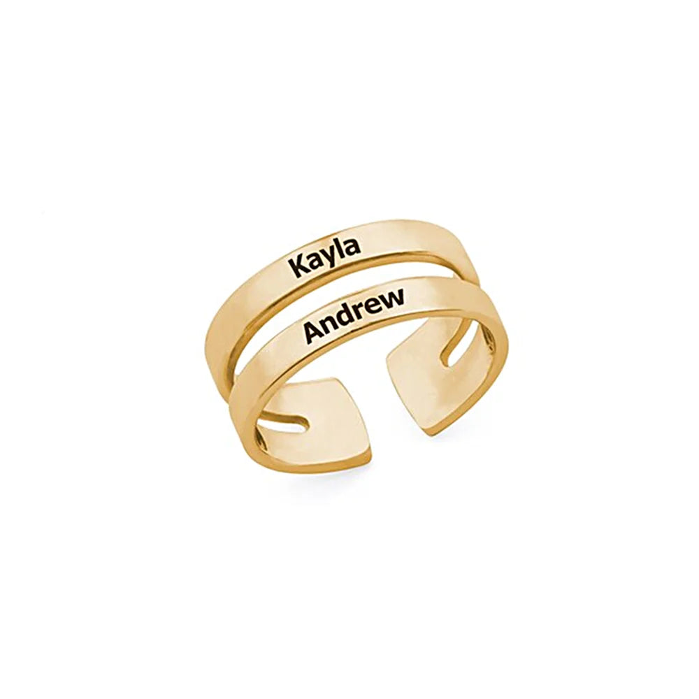Engraved Ring with 2-3 Names - Ring