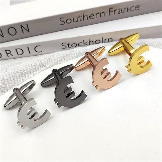 Euro Money Cufflinks - 5 / Black