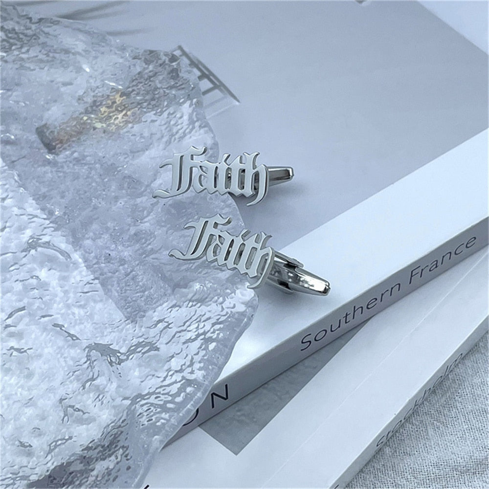 Faith Cufflinks - Silver