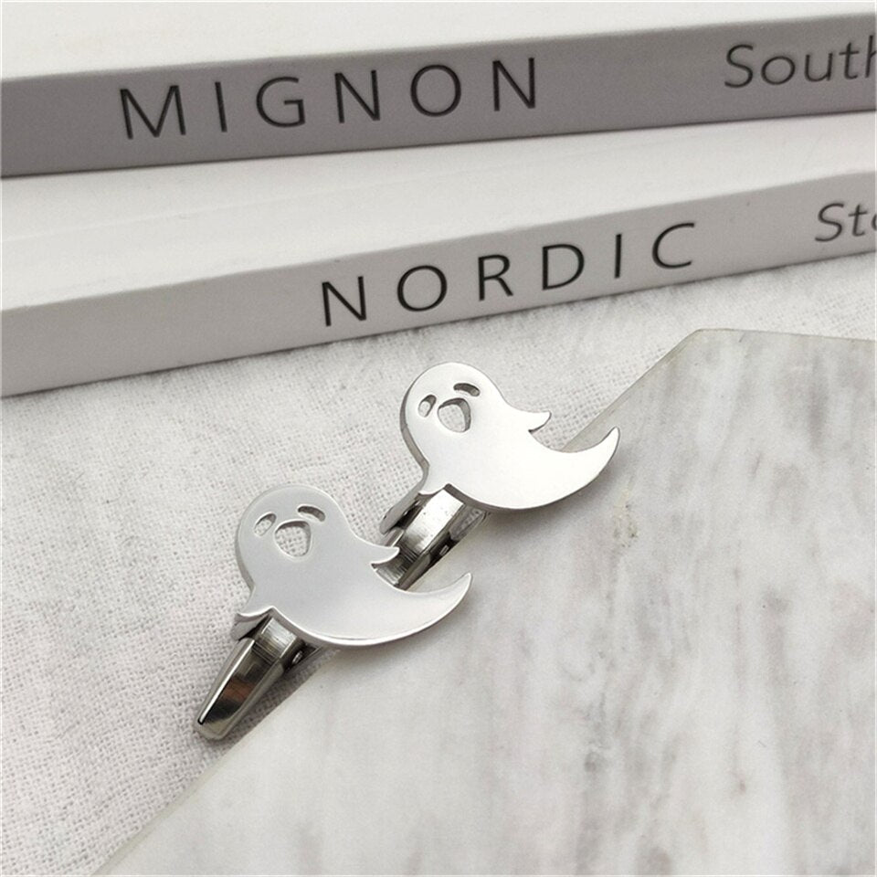 Ghost Cufflinks - 4 / Silver