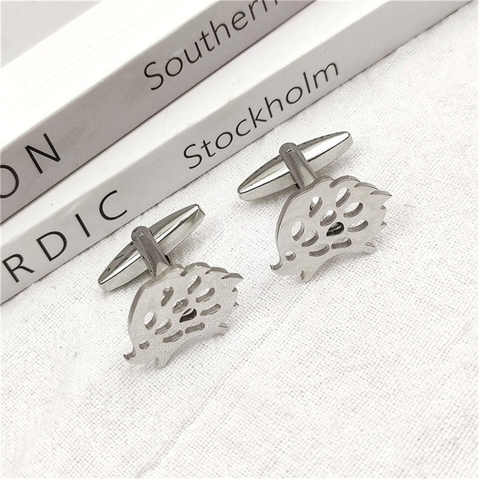 Hedgehog Cufflinks - Silver