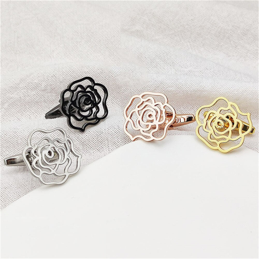 Hollow Flower Cufflinks
