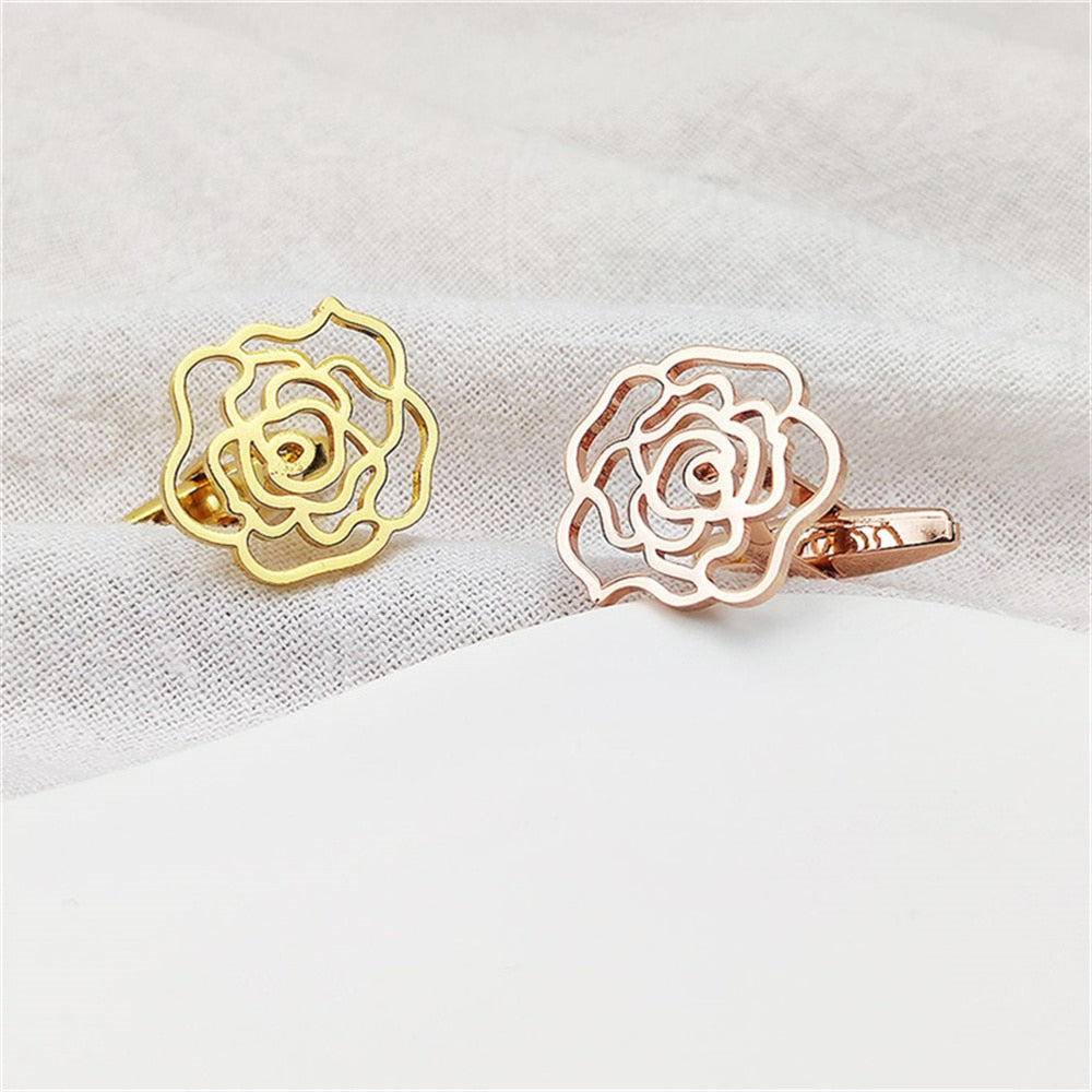 Hollow Flower Cufflinks