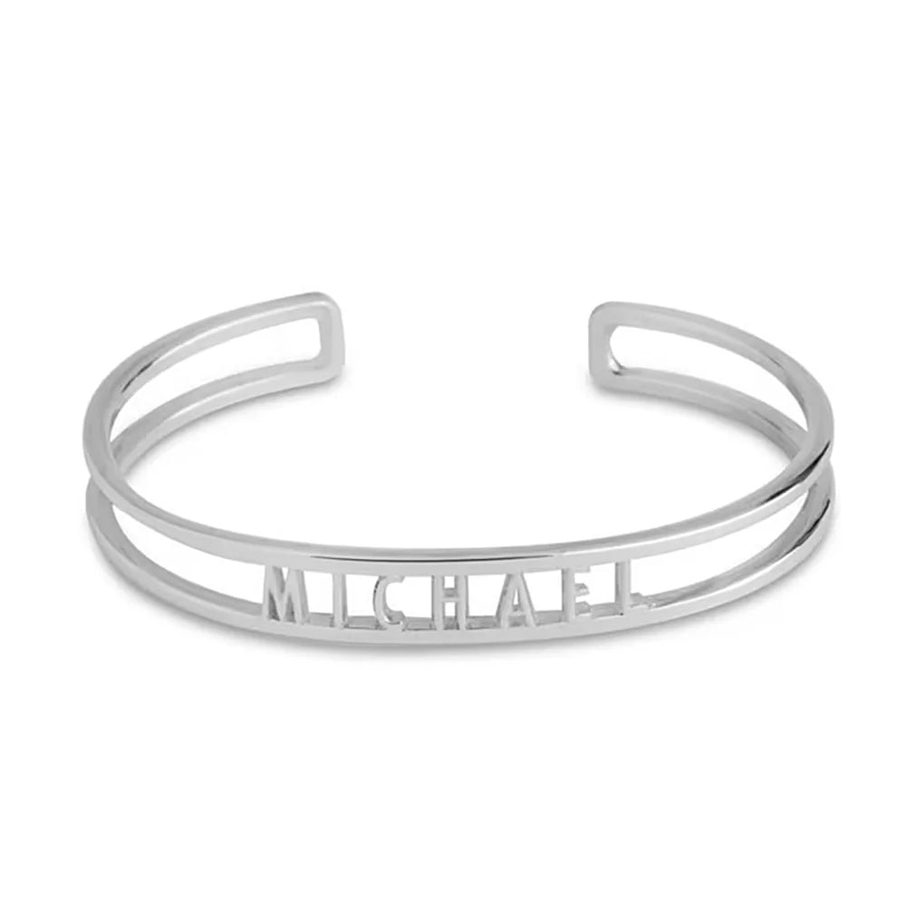 Hollow Open Name Bangles - Bracelet