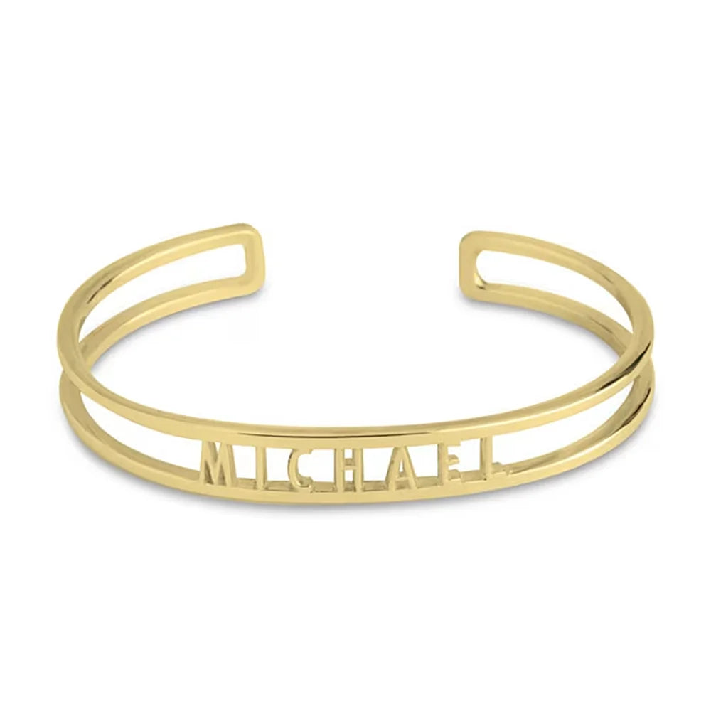Hollow Open Name Bangles - Bracelet