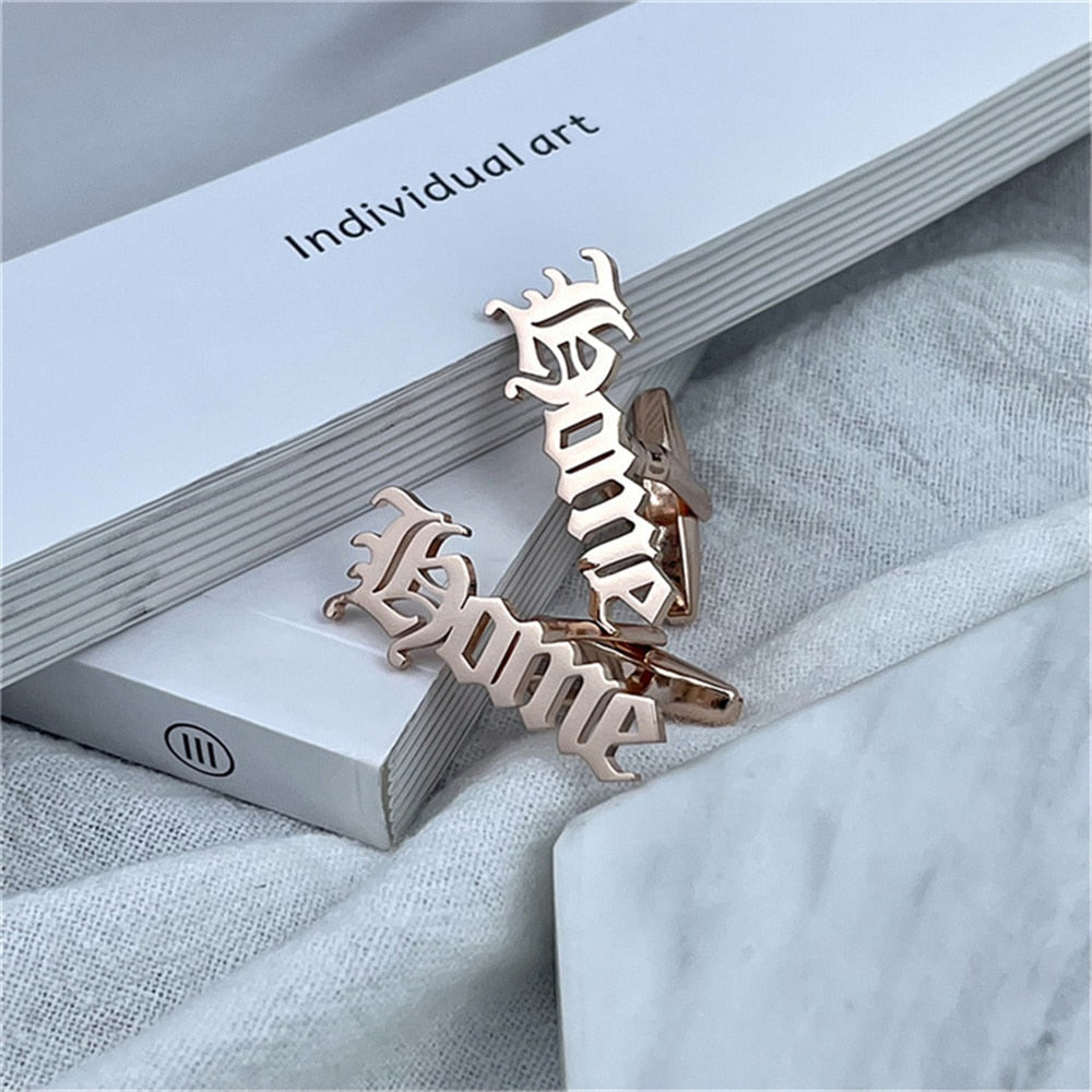 Home Cufflinks - Rose Gold
