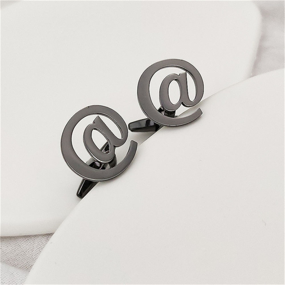 IT Email at @ Cufflinks - Black