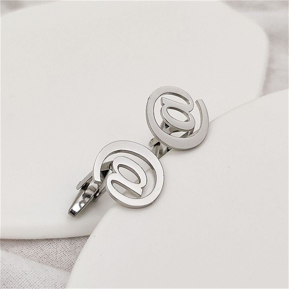 IT Email at @ Cufflinks - Silver