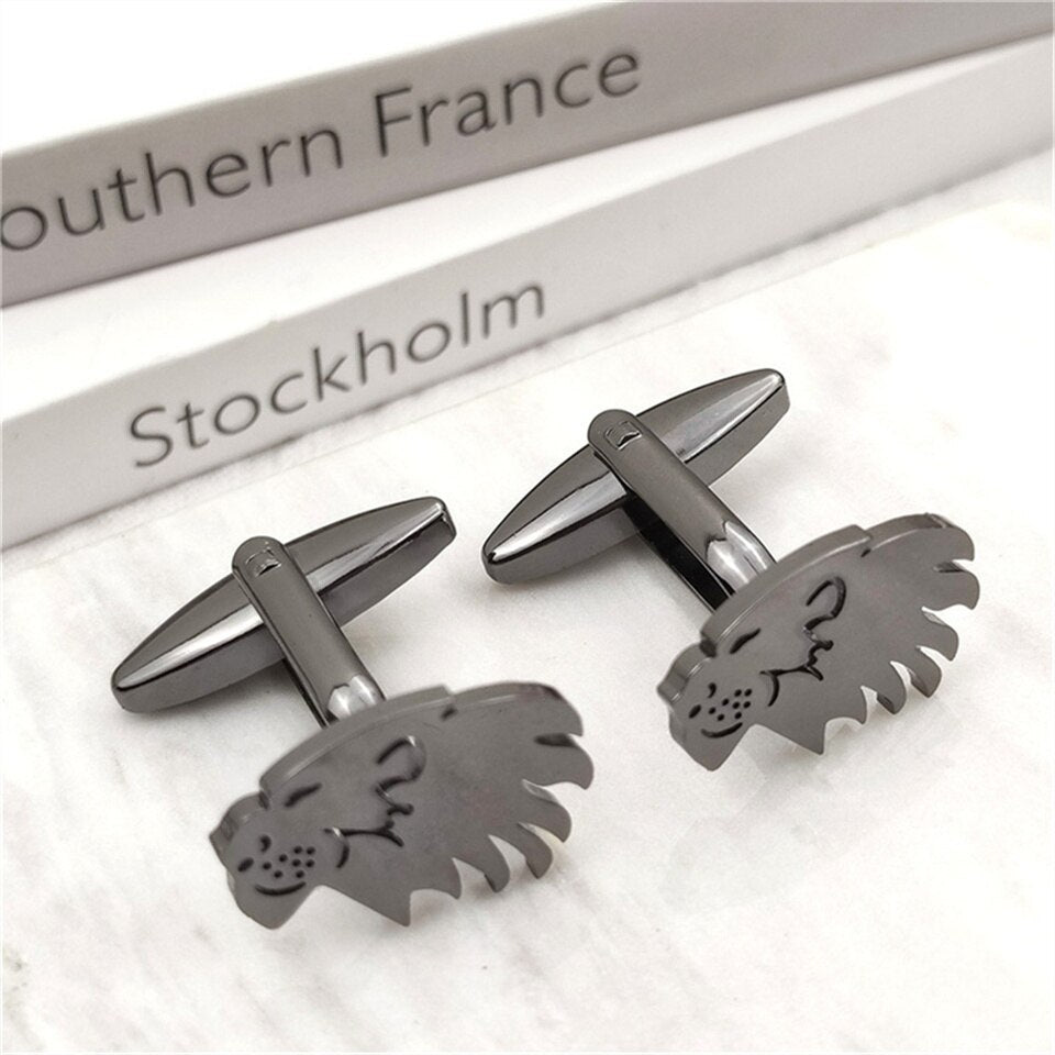 Lion Head Cufflinks - Cufflinks