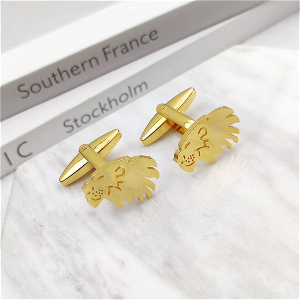 Lion Head Cufflinks - Cufflinks
