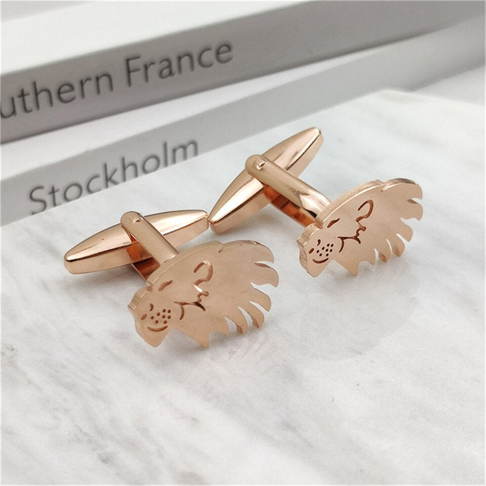 Lion Head Cufflinks - Cufflinks