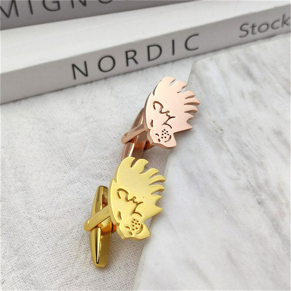 Lion Head Cufflinks - Cufflinks
