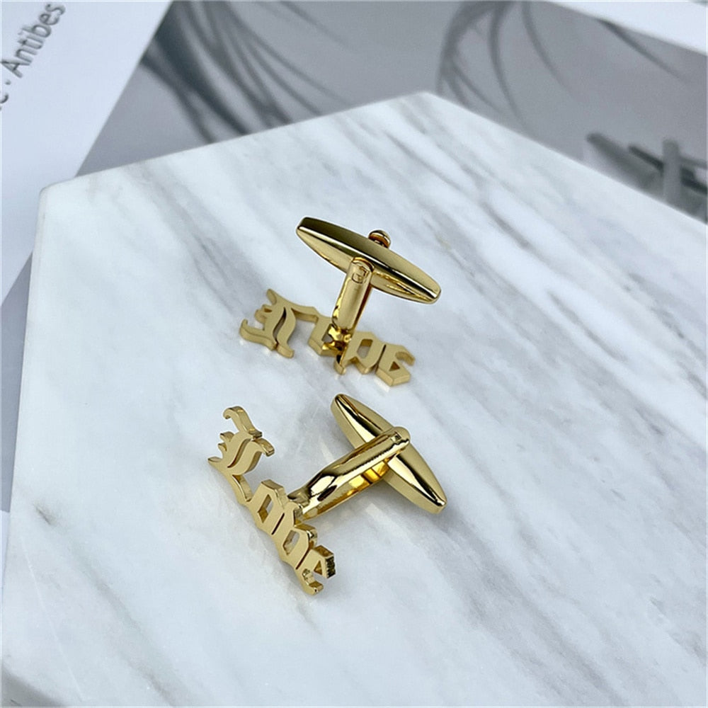 Love Cufflinks - Gold