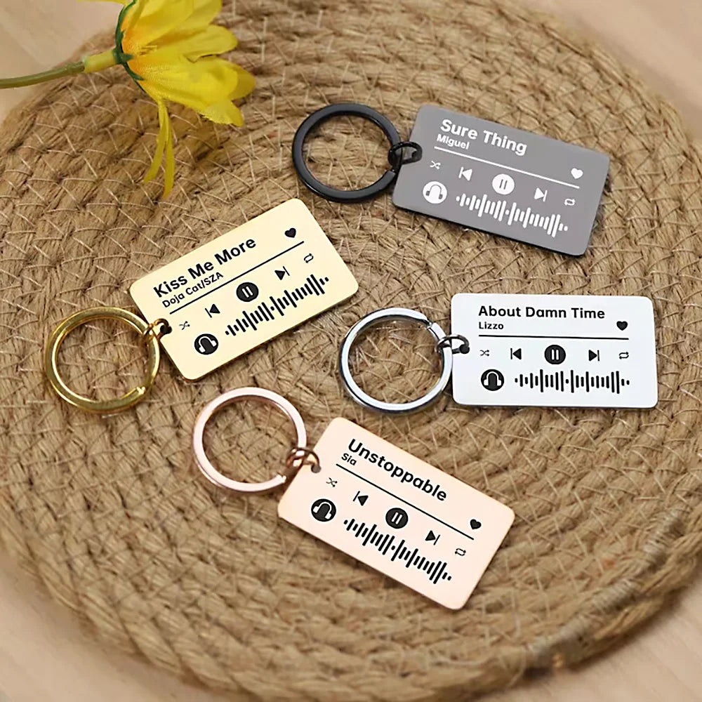 Music Keychain with Favourite Song - Keychain
