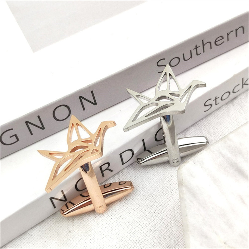 Origami Paper Birds Cufflinks
