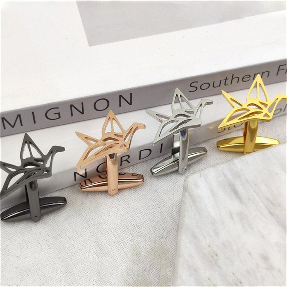 Origami Paper Birds Cufflinks