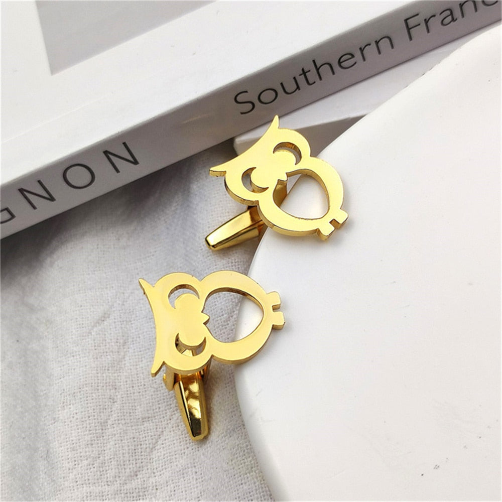 Owl Cufflinks - Gold