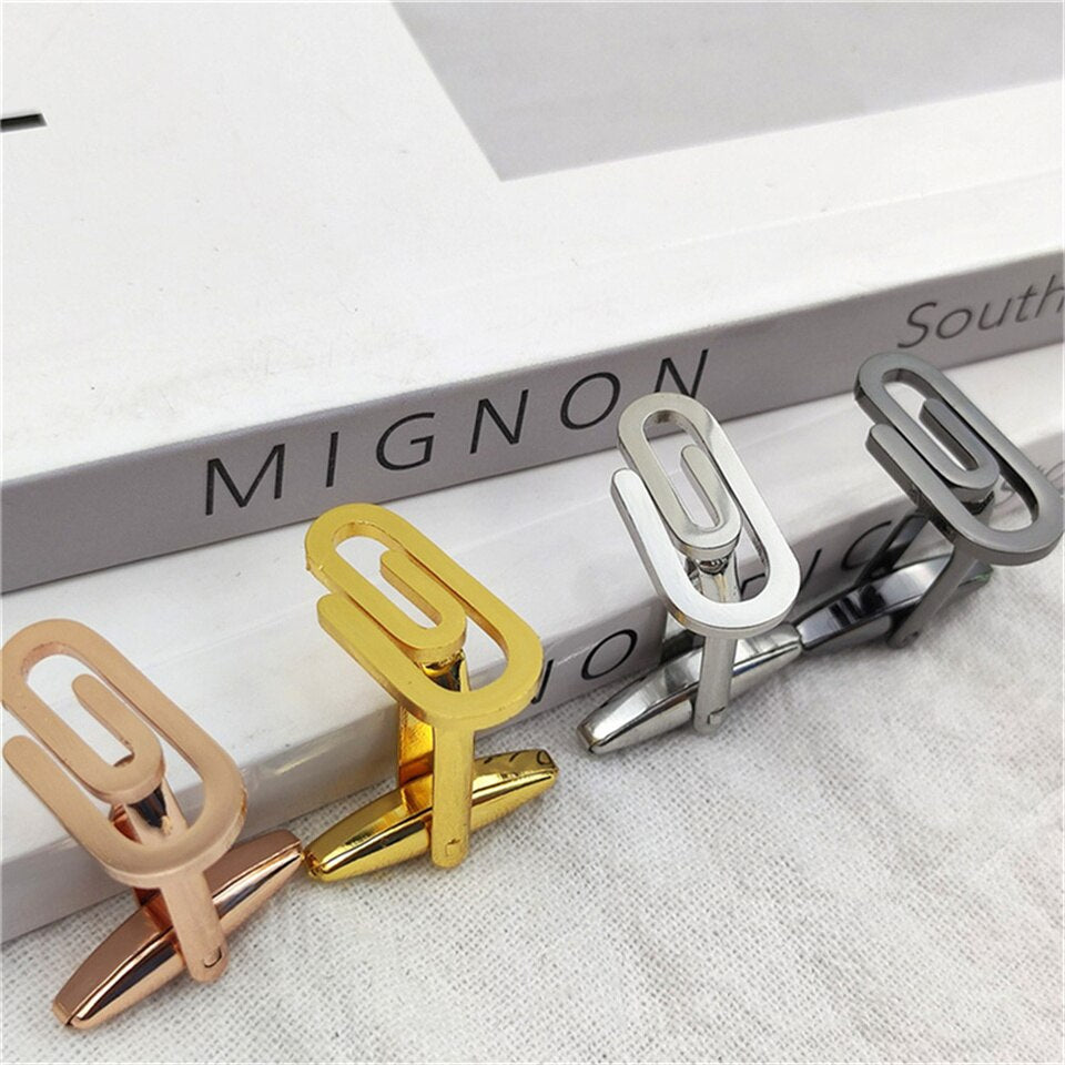 Paper clip Cufflinks